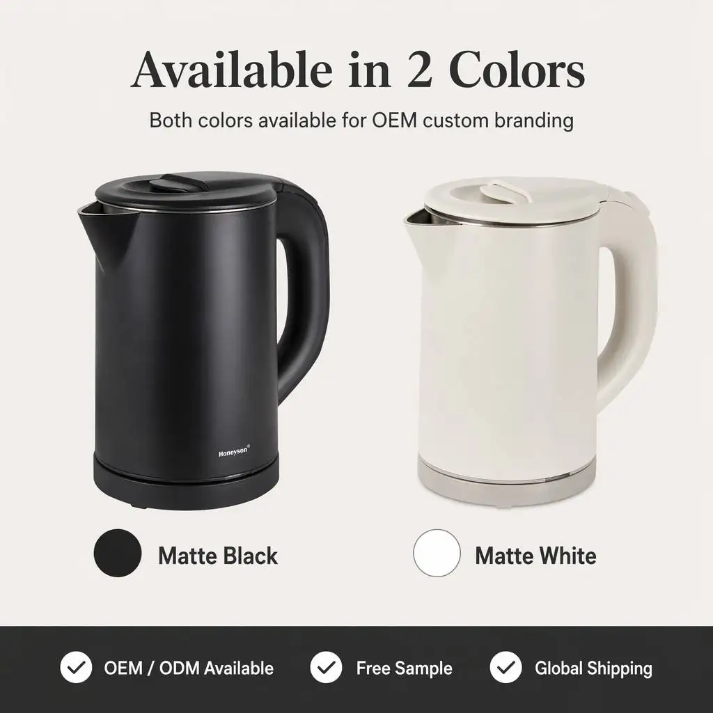 High Quality Stainless Steel Electric Kettle with Temperature Control 0.8L Capacity Portable for Home & Hotel Use