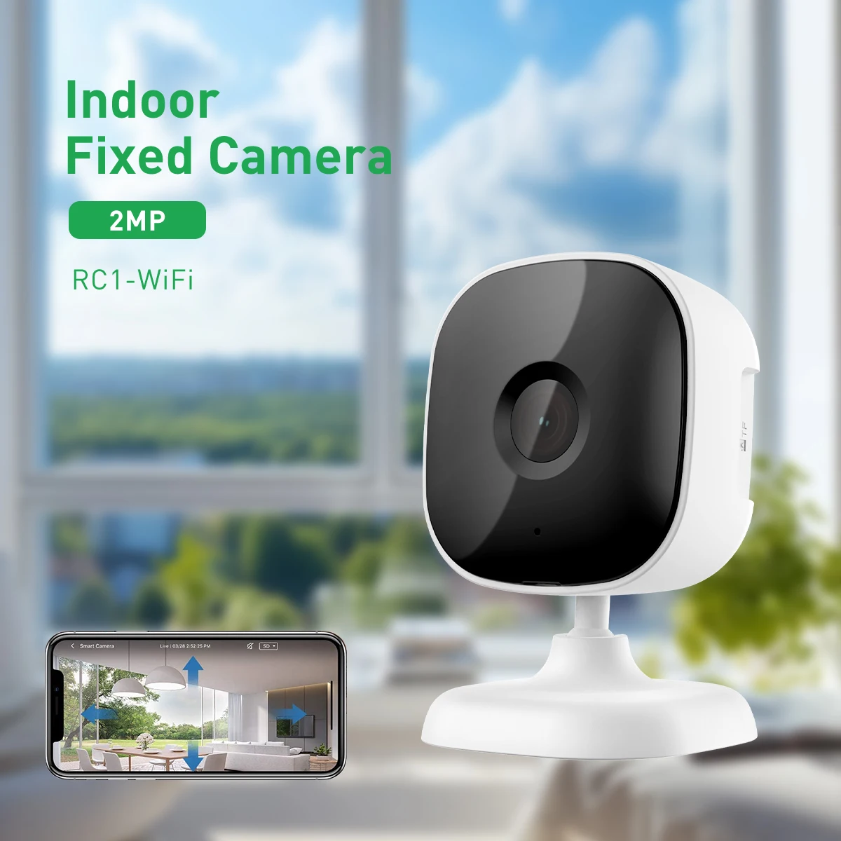 4mp indoor fix cube wifi security camera hd cctv with night vision alarm storage motion detection tf card cloud-61