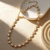 Gold-Square & Heart Necklace