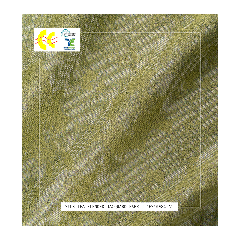 Горячая продажа Классическая жаккардовая ткань фирменный логотип Шелковая/хлопковая ткань для одежды