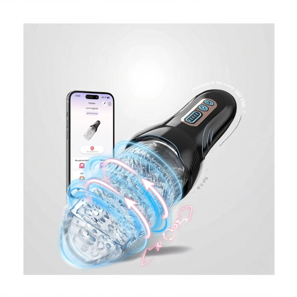 male masturbator for sale Hot Sale Automatic Male Masturbator Toy Soft Stretchy Silicone with  Retracting Sucking & Rotating Features