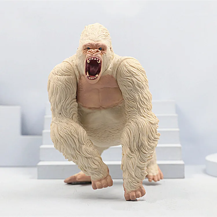 Simulation Big Orangutan Chimpanzee Animals Model Action Figures Collection Kids Toy Desktop Ornaments