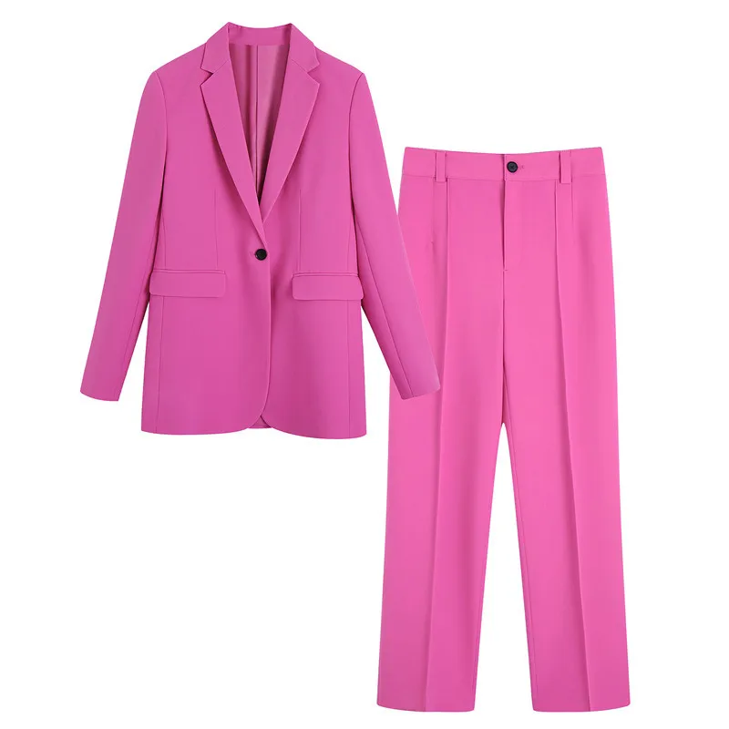 JacketPants Pink Women Business Party Suits Blazer Ladies Formal Trouser  Suits  eBay