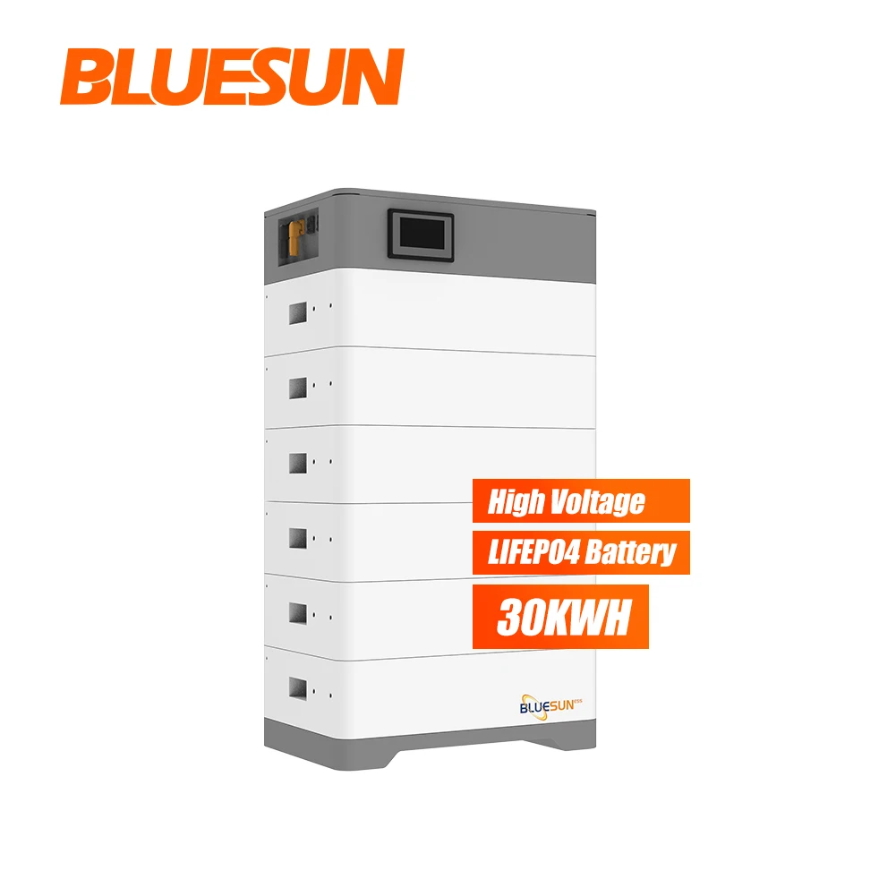 BLUESUN Stack Battery Solar Systems 48V 156V Lithium Batteries 25kWh Battery Solar System for House