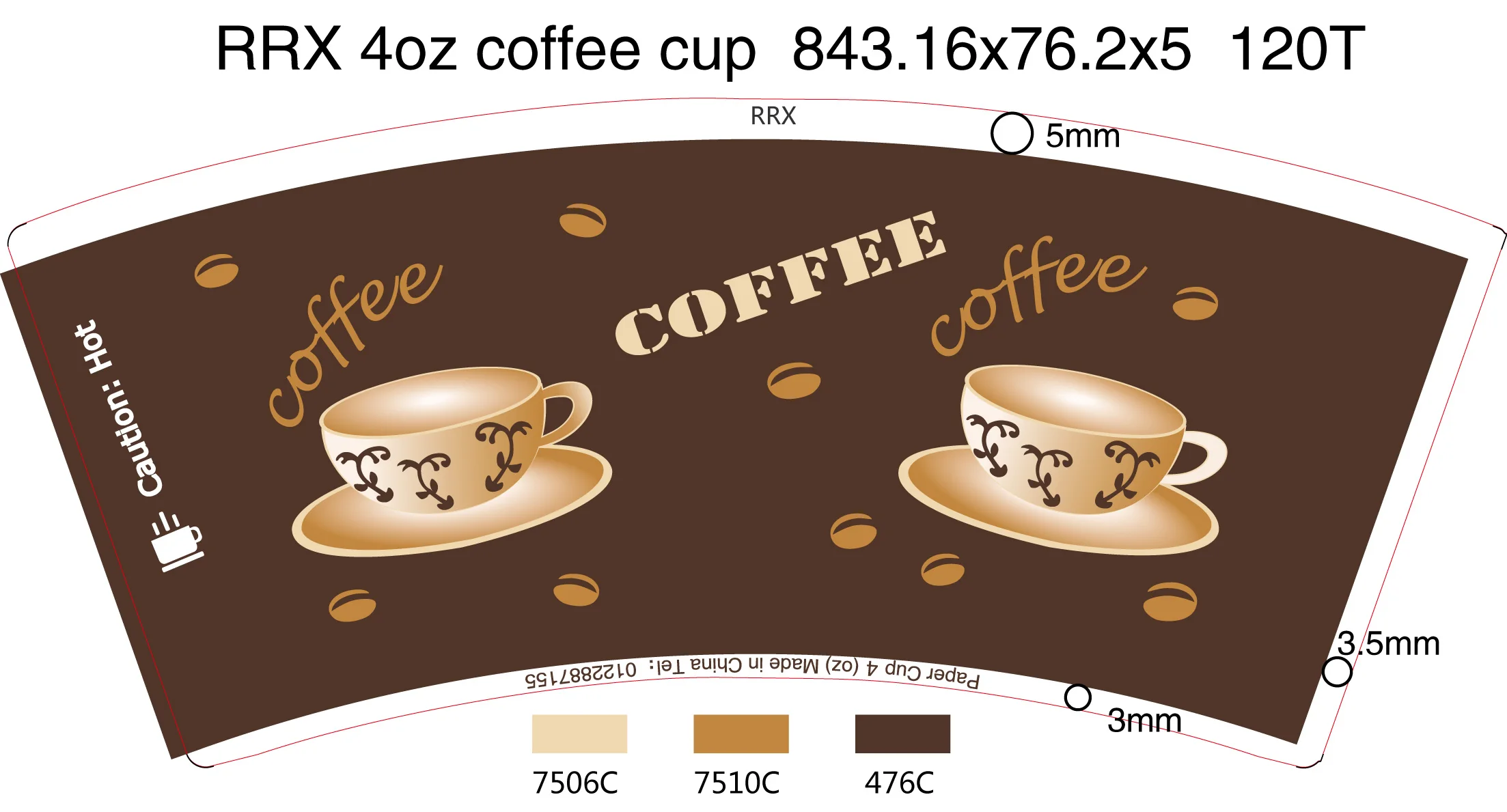 16oz Disposable Double Wall All Black Hot Coffee Paper Cup Ps Lid ...