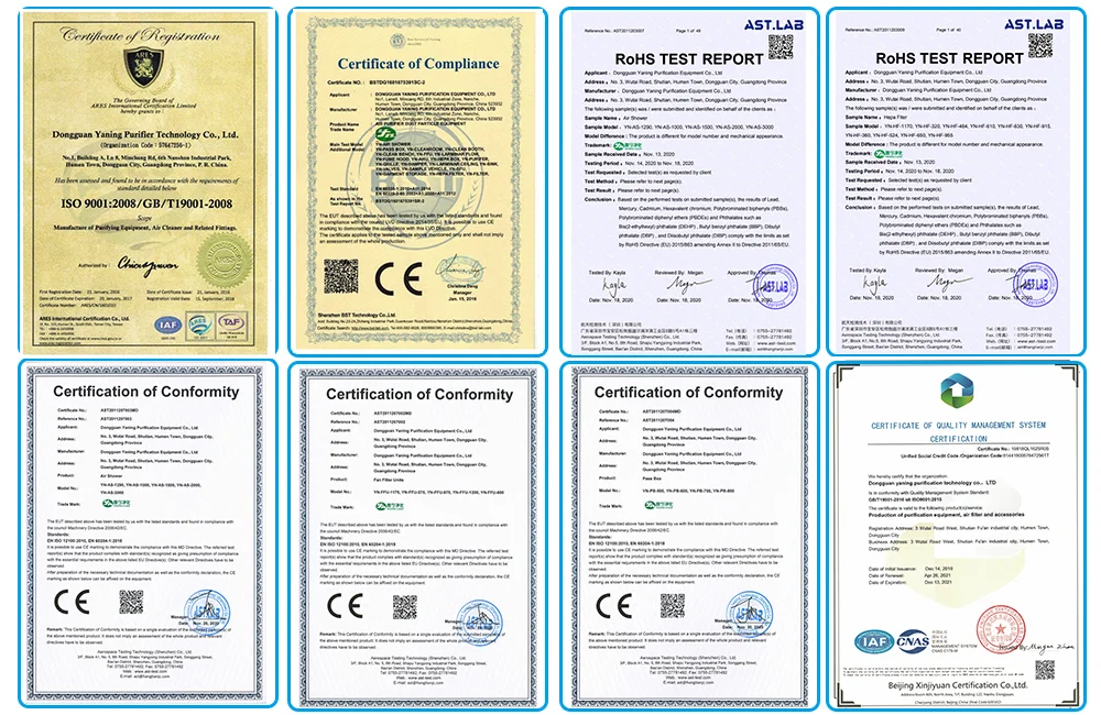 0.3 Microns Hepa Filter Terminal Box Gmp certifié pour les produits pharmaceutiques 9
