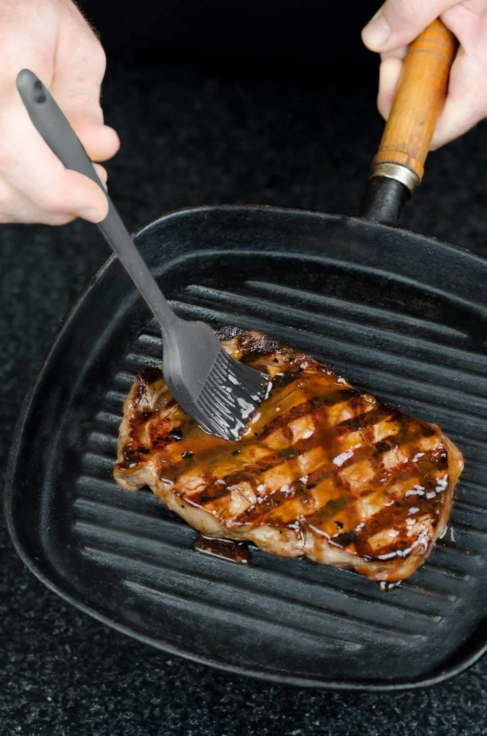 Silicone Basting Pastry Brush for Kitchen BBQ Use Food Safe Durable Reusable Eco-Friendly Spreading Oil Butter Pastries Baking details