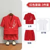 red with white shirt--3 pieces