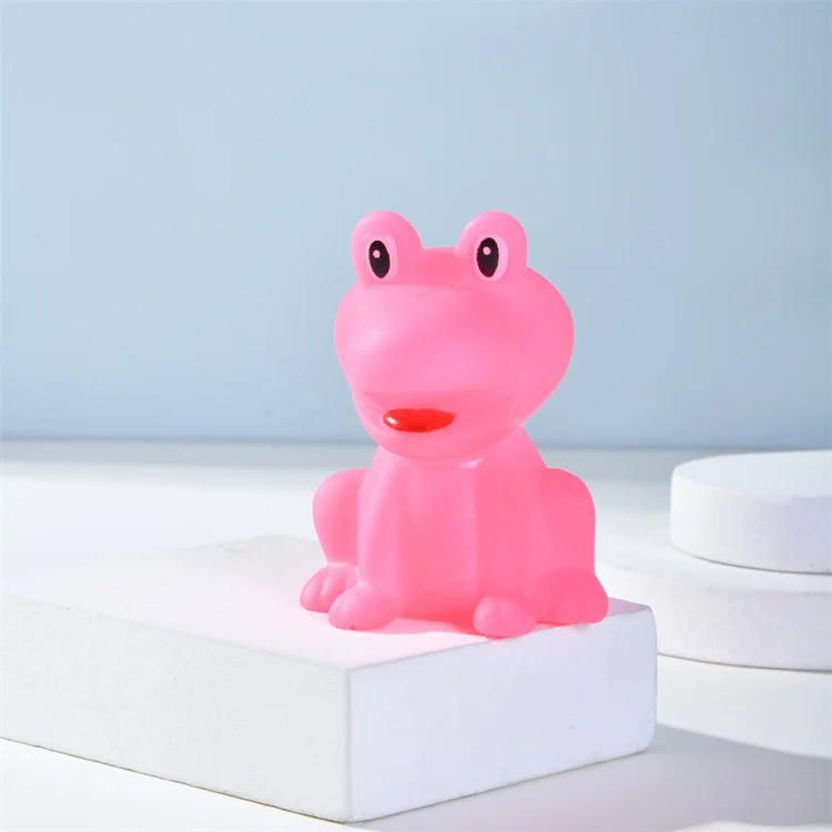 Free Sample Customized Bath Tub Animal Baby Shower Bath Toys Water Play Swimming 2 Inch Water Squirting Frogs Rubber Toy Frog
