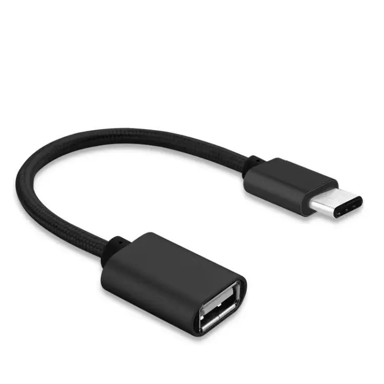 20cm Short USB-C 3.1 Male to USB 3.0 Female OTG Adapter Converter Cable Cord Pure Copper Right-Angle Connectors for Printer Use