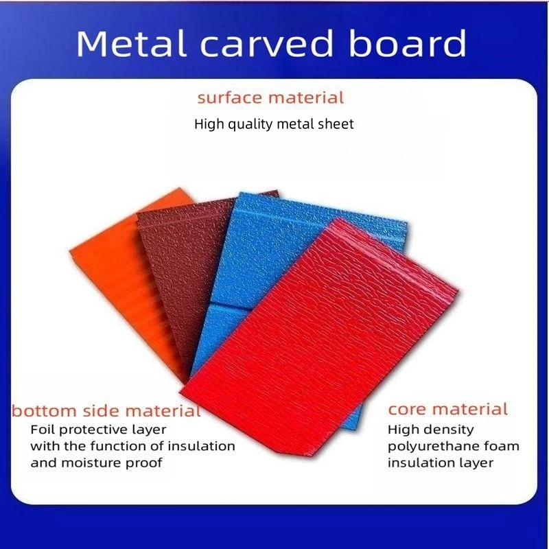 Hot Sales Water-Proof 16mm polyurethane sandwich panel Decorative Wall Panel Pu Foam Insulation Panel Sandwich factory