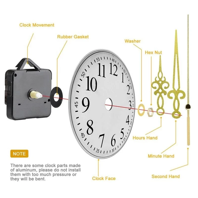 Diy Silent Battery Powered Clock Mechanism 6168s Clockwork - Buy 6168s ...