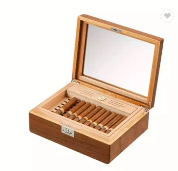 Magnetic Closure Custom Logo Printing Wooden Cigar Box Wood Case