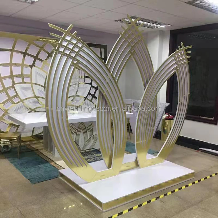 Large Acrylic Wedding Event Backdrop for Wedding Stage Decoration