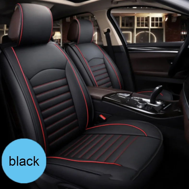 New Arrival Universal Luxury Custom Pu Leather 5d Full Set 5 Car Seat