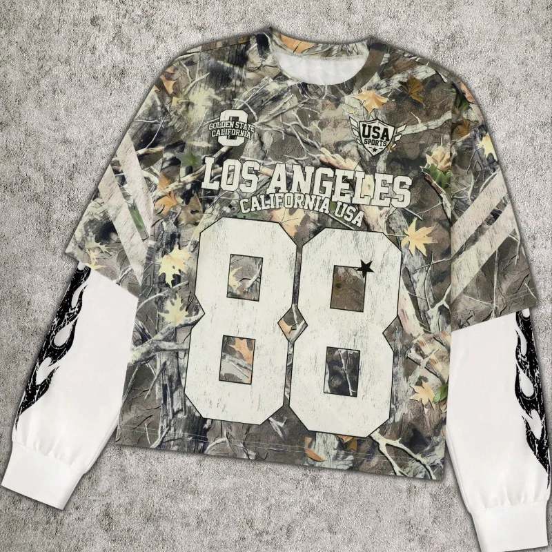 トップス Fake As Flowers FAF Camo Double Sleeve FAF Camo Double Sleeve Tee トップス Fake As Flowers FAF Camo