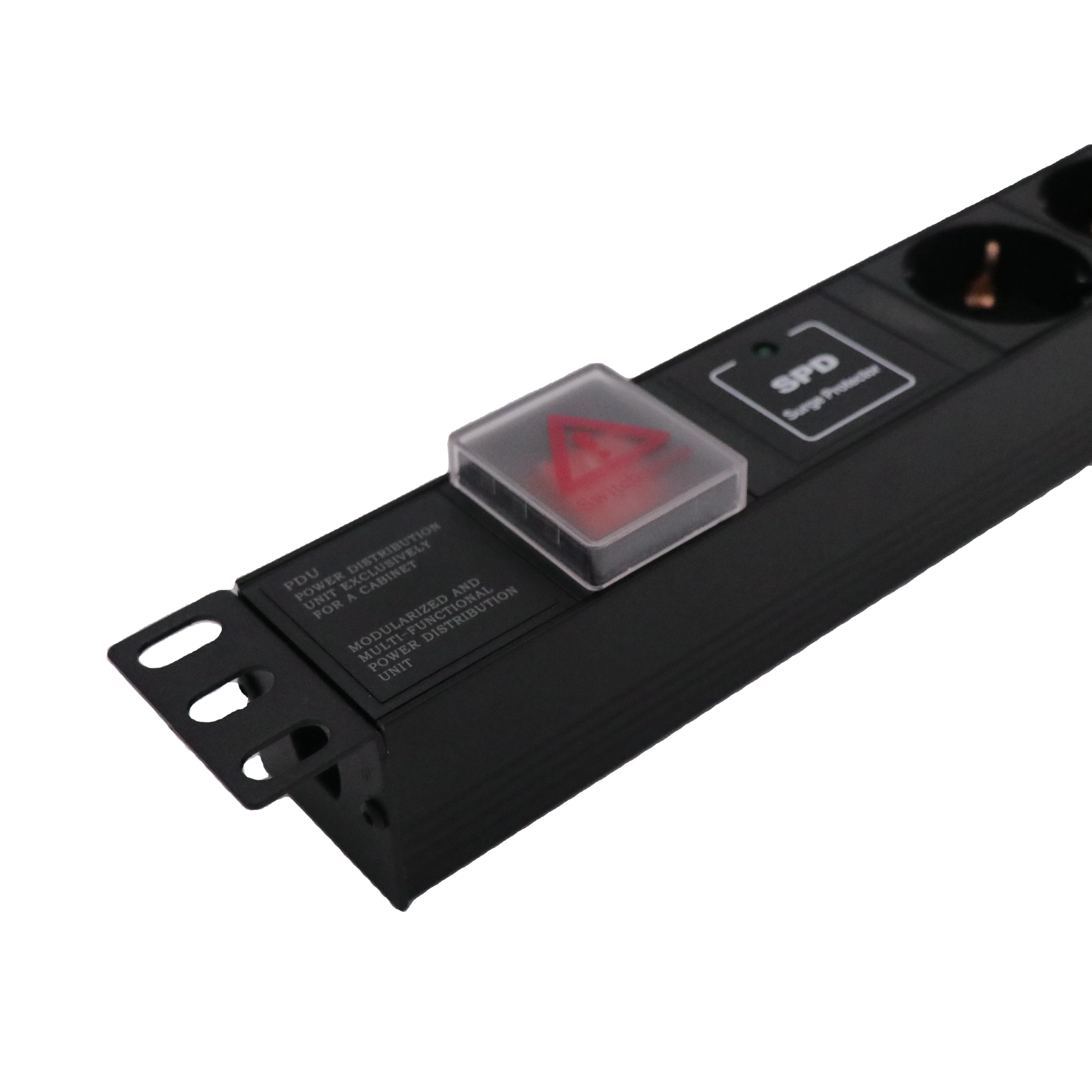 1U 6 Ways Germany  Type with SPD   Rack PDU