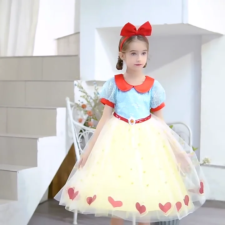 Fairytale Halloween Costumes 2022 2022 New Sequined Snow White Princess Skirt Kids Girls Snow White Princess Costume Cosplay Fancy Dress Up Fairytale Buy New Sequined Snow White Princess Skirt Newborn Baby Girl Halloween Costume Kids Girls Snow
