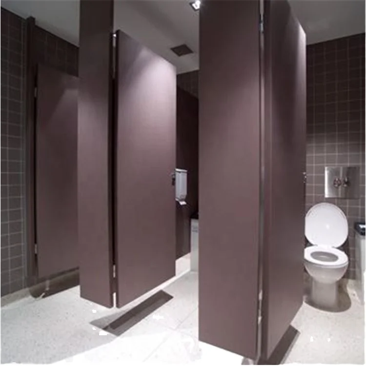 Brand New Brikley Modern Design Phenolic HPL 12mm Thick Eco-Friendly Compact Hotel Use Toilet Cubicle Partition Aluminium SS304