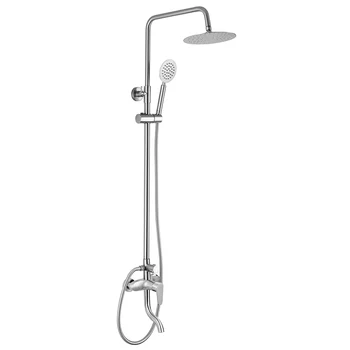 Bathroom Shower Mixer Set SUS304 Stainless Steel Rainfall Shower Product Brushed Shower Head Faucet