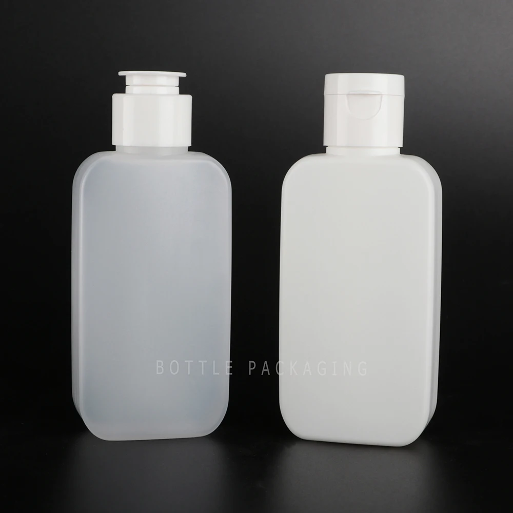 工业洗涤剂液体包装旅行尺寸护手霜挤压翻盖磨砂 hdpe 空塑料瓶容器