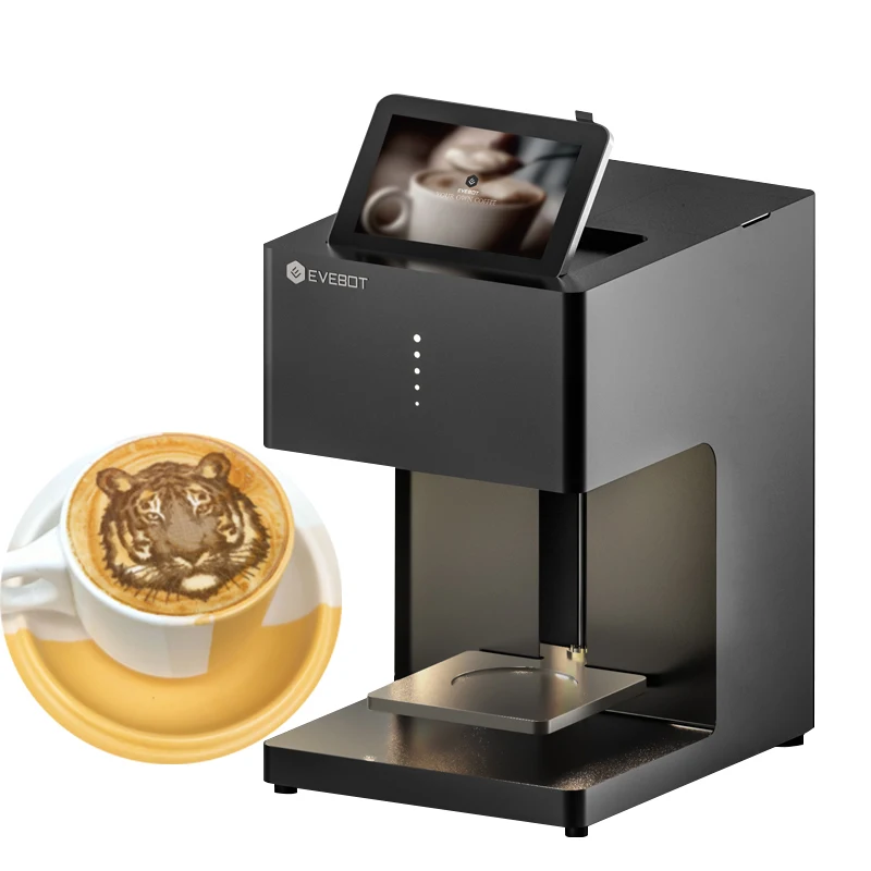 EVEBOT Eb-Pro - Fastest Selfie 3D Coffee Printer 600dpi