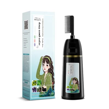 One-Combed White Hair Dye Cream Plant-Based Cover for One-Wash Hair Color