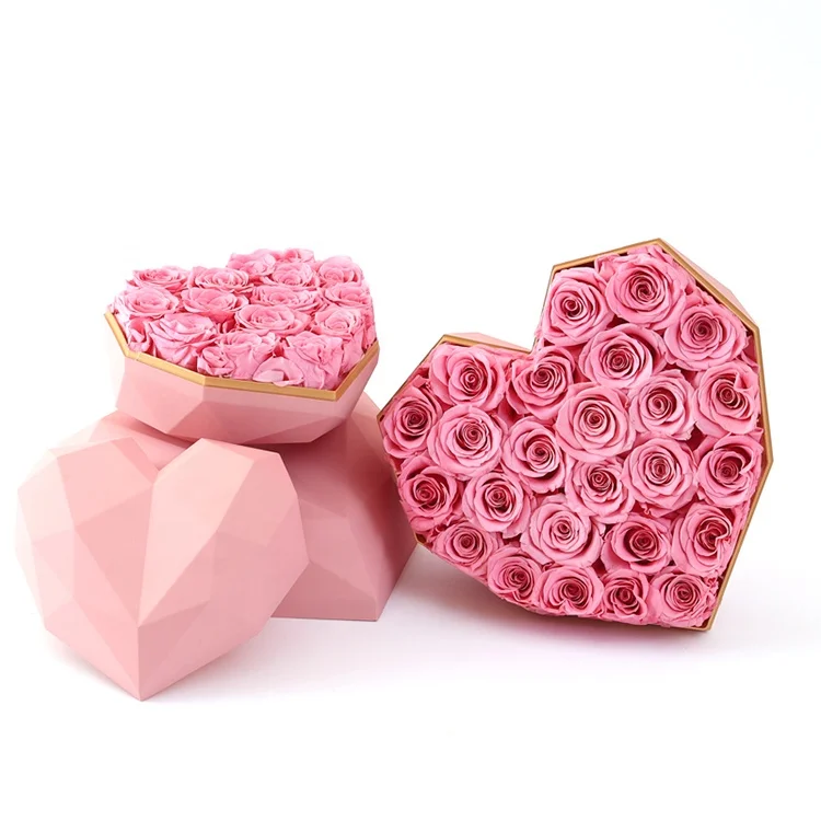 Valentine Gift Hot Sale Everlasting Rose Natural Eternal Immortal Decorative Flower Stabilized Forever Preserved Roses in Box factory