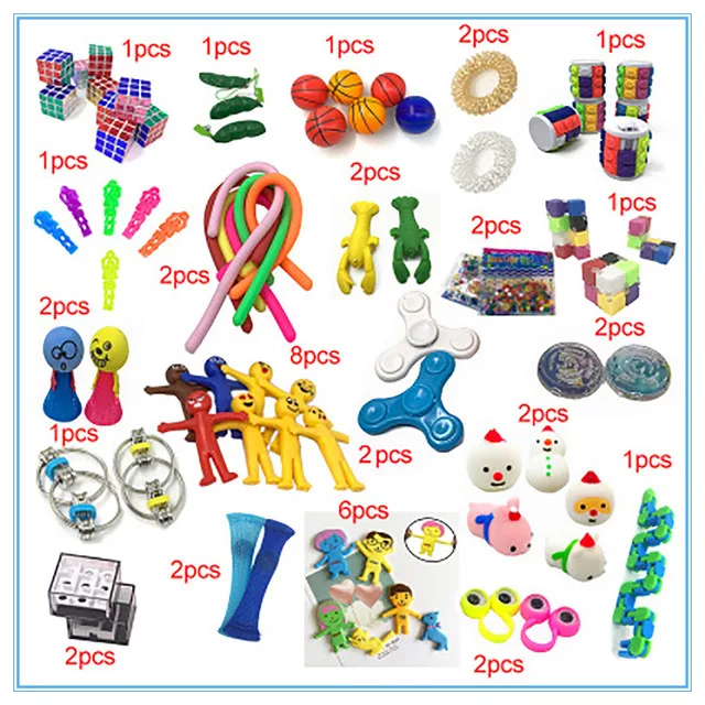 Fidget Toys Set Marbles Ball For Autism Adhd Anxiety Stress Relief Squeeze Toys Pop Bubble Fidget Sensory Toy For Kids Adults Buy Autism Adhd Anxiety Tpr Squeeze Optional Stretchy String Fidget Noodle Fidget