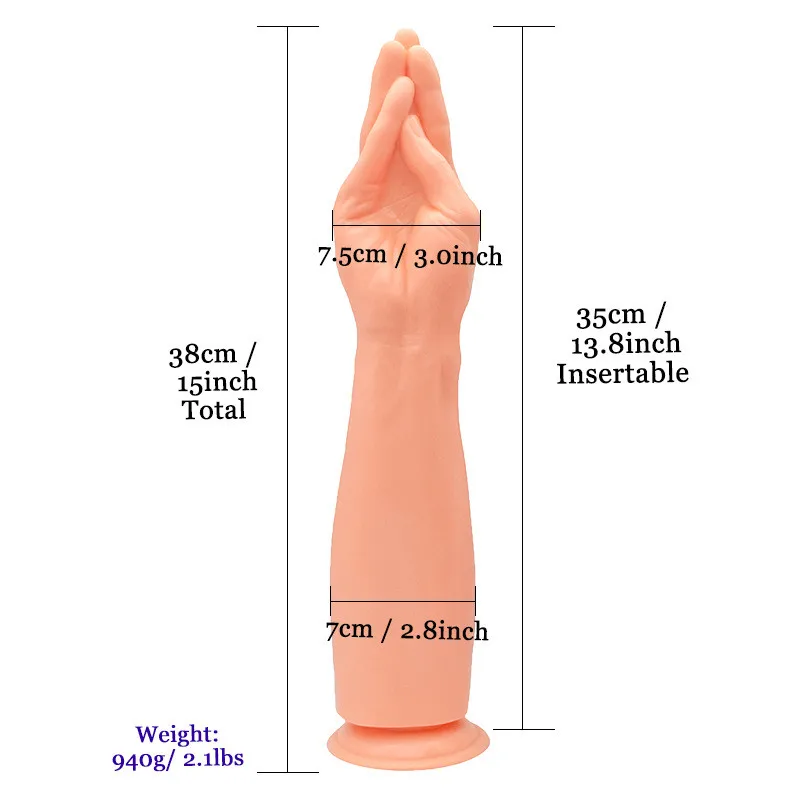 Silicone and Metal Hand Dildo Butt Plug Juguetes Sexuales Fistin Ass Massager  Arm Huge Dildo Fisting Anal Sex Toy for Women