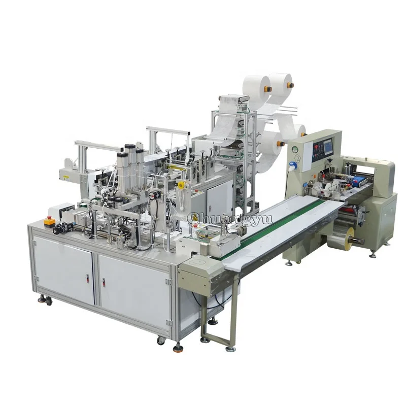 KF94 One Drag One Automatic Face Mask Making Machine With Packing