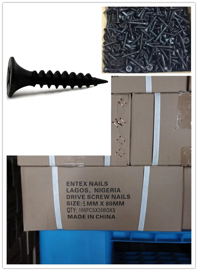 C1022a Self Tapping Metal Bugle Head Black Phosphating Drywall Screws