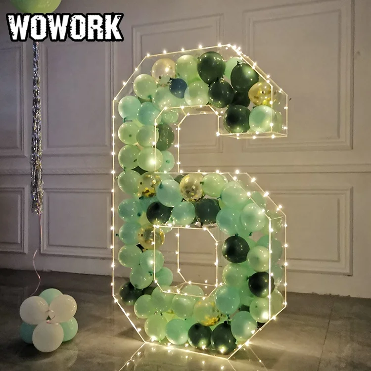 
WOWORK fushun поставщик от производителя, большие светодиодные светящиеся Свадебные буквы, любовные буквы для мероприятий, водонепроницаемые снаружи 