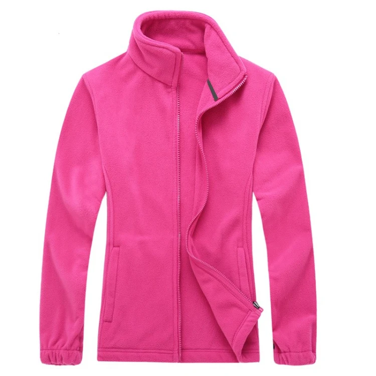 High Quality Custom Logo 100% Polyester Lightweight Windproof Tech Micro Polar Fleece Jacket for Women