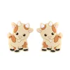 Goat Focal bead Navajo White SA164