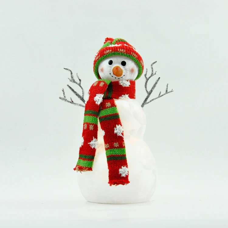 Holiday Time Personalized Glass Christmas Glass Snowman Ornament For Home Decoration