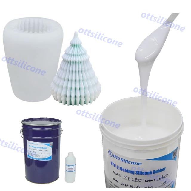 Shore A 20 Mold Making Silicone For Candle Molding RTV 2  Liquid Silicone Free Sample