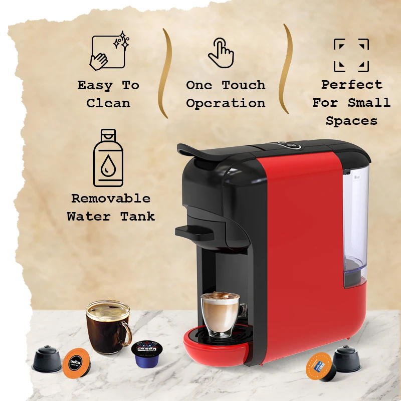 Office Professional Multi Function Coffee Maker Automatic 5 in 1 Pod Multi Capsule Coffee Machine