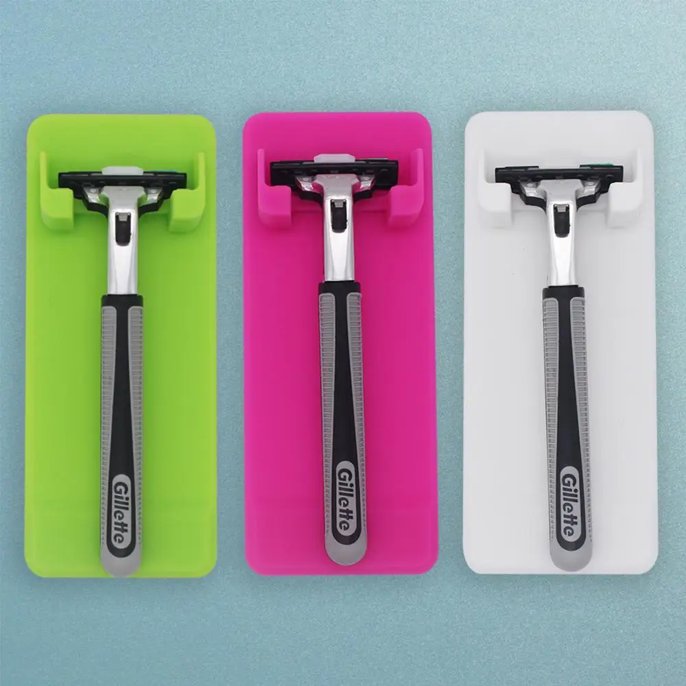 Оптовая продажа с фабрики подставка для бороды которую можно прикрепить к зеркалу силиконовый держатель бритвы аксессуары ванной