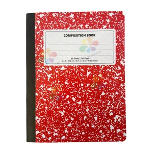 Custom Printed Sewn Composition Book with Flexible Page and Paper Weight OEM Factory Hot Selling in Africa and America Markets