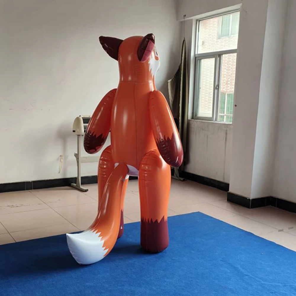 Factory Customized 6ft High  Inflatable Cartoon fox  for Sale