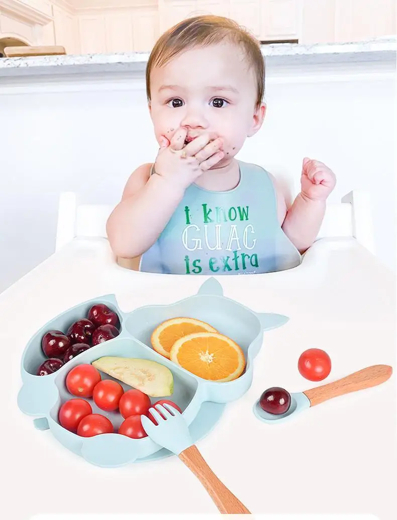 Newborn Toddler And Kids Bpa Free Silicone Baby Led Weaning Feeding Set