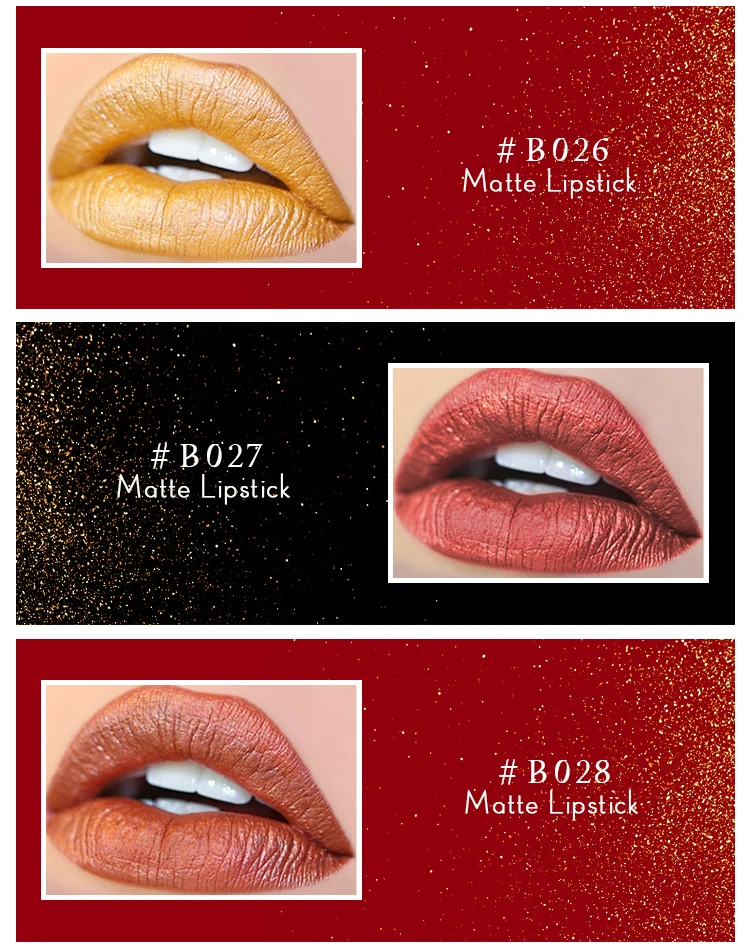 Customised Pink Gradient Glitter Private Label Natural Organic Lipstick