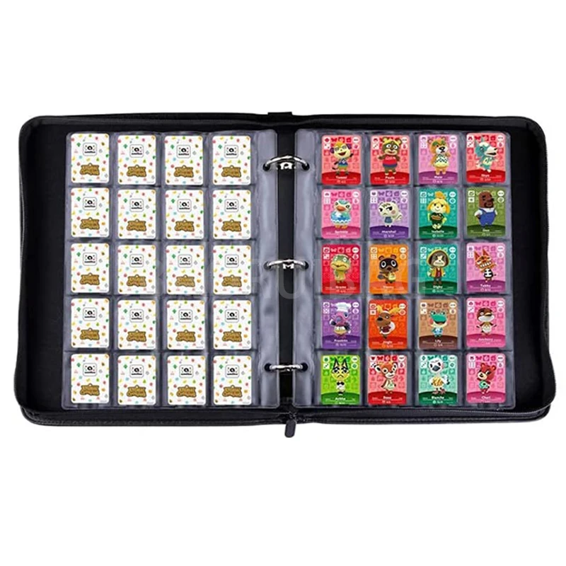 Small Pockets Card Binder Holder Compatible with Mini Animal Crossing  Amiibo Cards, NFC Tags Game Cards