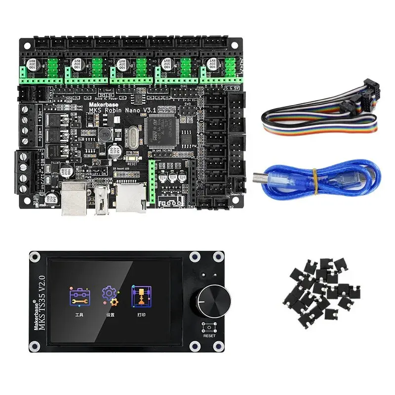 MKS Robin Nano V3.1 Eagle 32-bit Controller Motherboard with TS35 V2.0 Touch Screen Display WIFI Module Dual Z Axis TMC2209