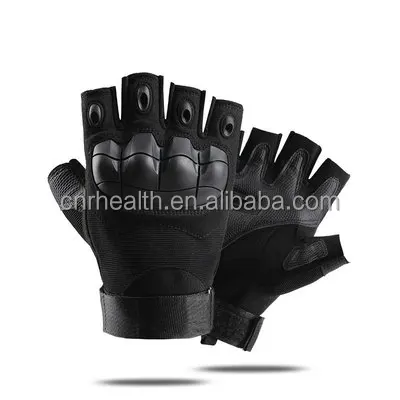 
 Factory OEM High Quality Fibre Leather Tactical Military Men Army Combat Gloves  