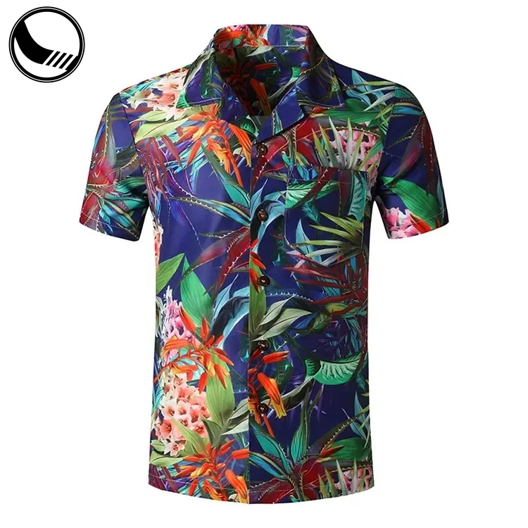 BETHERIVAL Aloha Casual Camp Short Sleeve 100 Polyester Short Sleeve Hawaiian Tropical Men's Kid Hawaiian Shirt and Shorts supplier