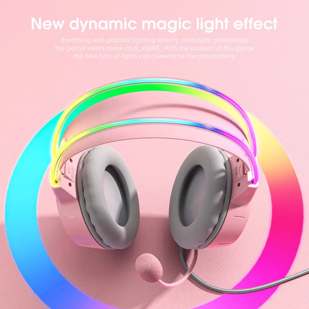 Top Seller 2023 ONIKUMA X15 Pro Pink Gamers Noise Cancelling Headphones Earphones Wired audifonos inalambricos for pc gamer