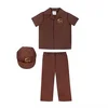 Set da 3 pezzi marrone