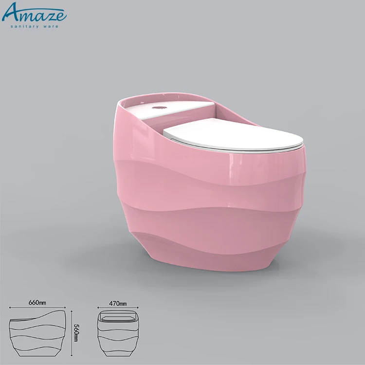 High quality modern inodoro color egg shape water closet ceramic sanitary ware bathroom wc one piece toilet factory